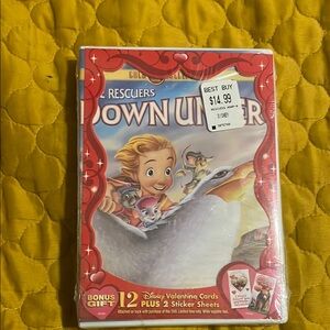 Disney Rescuers Down Under DVD Plus Kids Valentine Cards